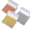 you can shop sets of gold leaf, silver leaf, copper leaf for your leafing projects