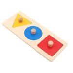 Geometric Shapes Panel Montessori Wooden Toy