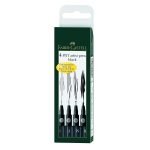 Faber Castell Pitt Artist Pen Set 4pcs Black