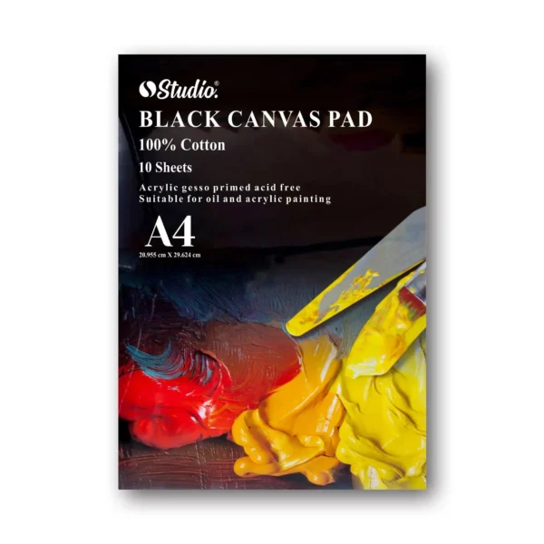 Studio Black Canvas Pad (A4)