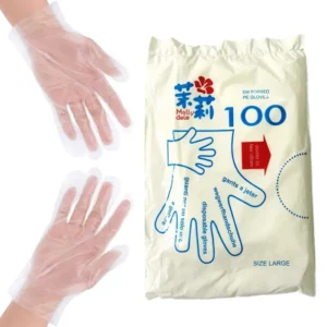 Disposable Transparent Gloves Pack of 100